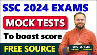 SSC 2024 Exams: Attempt theses Mock Tests to boost score, 🔴Don't miss this video 🔴