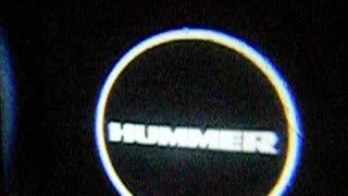 Hummer led logo projector for doors