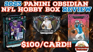 Top Rookie RPA!! 🚨💥 2023 Panini Obsidian Football Hobby Box 🏈 First Off The Line (FOTL) - review