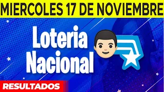 Resultados de La Lotería Nacional del Miércoles 17 de Noviembre del 2021