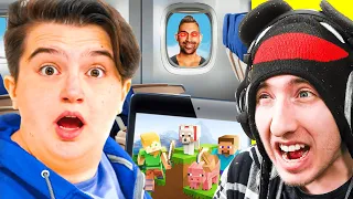 Kid KICKED OFF Plane for Playing MINECRAFT