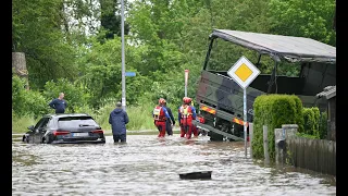 Damm in Bayern gebrochen - Hochwasserlage im Süden weiter angespannt