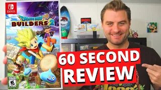 Dragon Quest Builders 2 60 Second Review #shorts
