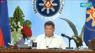 President Duterte announces quarantine classifications for December. November 30 2020