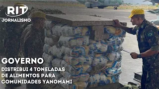 Governo distribui 4 toneladas de alimentos para comunidades yanomami