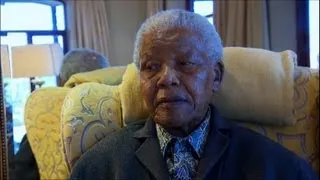 Newly released footage of Nelson Mandela, aged 94