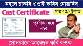 Digital Cast Certificate | Cast Certificate online apply in Assam | BN Edutech