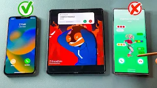 Phone X vs Note 20 Ultra Who Faster Calling to Galaxy Z Fold 3 Incoming & Ougoing Call + Conference