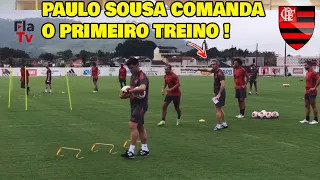 PAULO SOUSA COMANDOU O TREINO DO FLAMENGO HOJE PELA MANHÃ