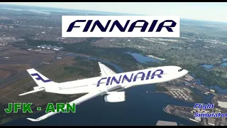 MSFS 2020 Finnair flight from JFK - ARN