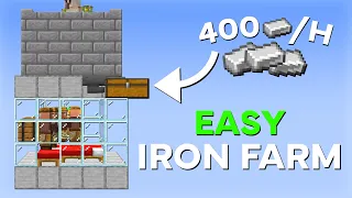 Quick and Easy Iron Farm 1.19/1.20 in Minecraft