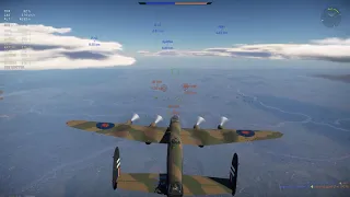 War Thunder [Air RB]: Avro Lancaster B Mk.II, full game with 5.2 tons of bombs dropped