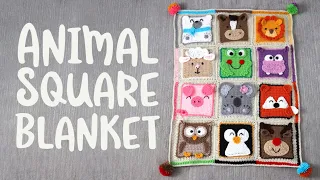 Animal Square CAL Crochet Blanket