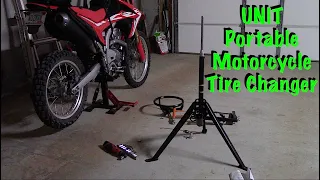 UNIT Portable Motorcycle Tire Changer Honda CRF250L