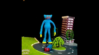 😱 How to make JOYVILLE vs HUGGY WUGGY in the city - Wooly Bully & Poppy Playtime Creatures with Clay