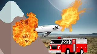 Plane crashes into a mountain! |PTFS, Roblox