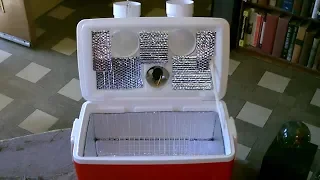 DIY Air Cooler! Ice-Chest AC! w/extra insulation! Dual Vents! 2x fan! Easy DIY (1 min QV)