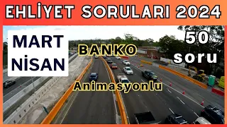 EHLİYET SINAV SORULARI 2024 MART, NİSAN 2024 EHLİYET SINAV SORULARI