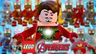 TODAS AS ARMADURAS DO HOMEM DE FERRO - LEGO Marvel's Avengers (LEGO Marvel Vingadores)