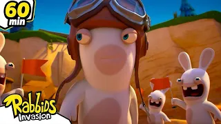 1h Compilation The rabbids are everywhere | RABBIDS INVASION | New episodes | Cartoon for Kids