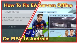 FIFA 16 Mod | Fix Server Error Unavailable | Best Method | New Apk Fix | All Data File Support