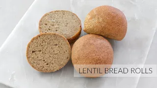 Quick LENTIL BREAD ROLLS | No Grains, No Dairy, No Yeast