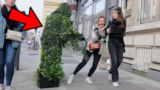 Craziest Reactions of People! Bushman Prank!