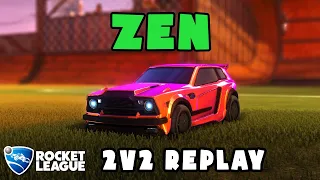 zen Ranked 2v2 POV #529 - zen & oKhaliD VS arju & Hyderr - Rocket League Replays