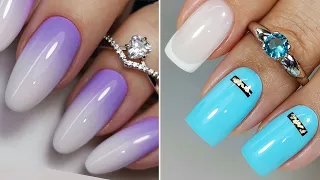 Ombre Gradient 💅 French Manicure 💅 Nail Design ideas 💅 Ideas De Diseño De Uñas