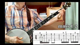 Deep Ellum Blues, 5 String Banjo (fast-slow with Tab)