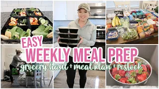 WEEKLY MEAL PREP WITH ME | WEEKLY GROCERY HAUL + MEAL PLAN + EASY MEAL PREP IDEA