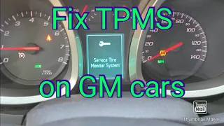 Replace and Pair TPMS Sensor on GM vehicles