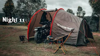 Nature ASMR | Solo Camping from my Motorcycle | Silent Vlog