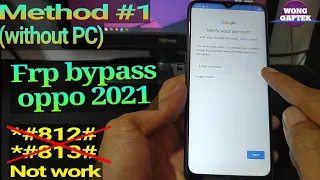 Bypass frp oppo 2021 || frp bypass oppo *#813# not working