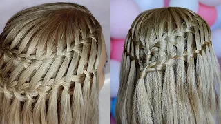 HOW To: Double Waterfall Braid Tutorial Feather Waterfall Braid Combo | Cute Braided Hairstyles