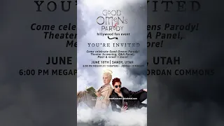 GOOD OMENS PARODY FAN EVENT IN UTAH! 🎟Tickets available at: hillywoodfanevent.splashthat.com