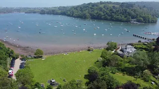 River Dart from Dittisham  (HD 4K Drone Footage)