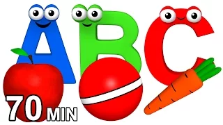 "Alphabet Phonics Songs" Teach ABCs & More | Learn ABC Rhymes, Sounds & Words | 3D Animation