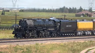 Union Pacific Big Boy #4014 Steam Train Cruising West Over Archer Hill (7/3/23)