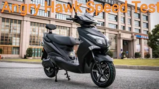 Highspeed E-Roller Angry Hawk Test GPS Review Probefahrt 80 km/h  Elektroroller Motorrad E-Scooter