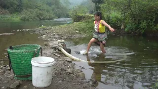 Skills Fishing - Using pumps, pumping water outside the natural lake. Harvesting a lot of big fish