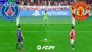 FIFA 24 MANCHESTER UNITED VS PSG UCL FINAL PENALTY SHOOTOUT RONALDO VS MESSI