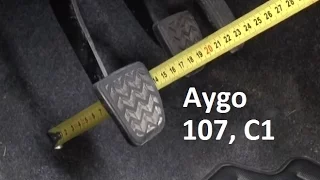 How to check and adjust the clutch pedal height - Toyota Aygo, Citroen C1, Peugeot 107