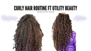 Long Curly Hair Routine Ft Utility Beauty - The Good, The Bad, The Ugly