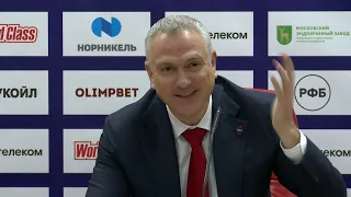 VTB League. CSKA - Minsk. Post game