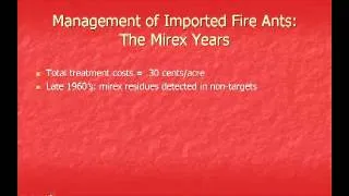 History of Fire Ant Management - Master Gardener Training (Advanced)