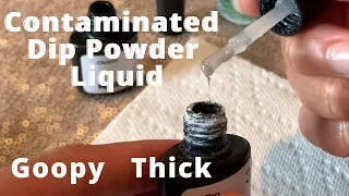 Contaminated Liquid | Dip Powder Problem | Dip Powder Brush