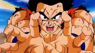 Piccolo, Krillin, Yamcha, and Tien attack Cell to help Gohan [Dragon Ball Z]