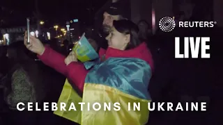 LIVE: Celebrations in Kyiv after Russian withdrawal from Kherson