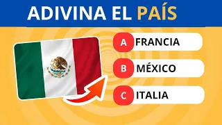 Adivina el Pais por la BANDERA 🚩🌍 | RETO de geografía | 40 BANDERAS que DEBES Conocer ✅️ Nivel Fácil